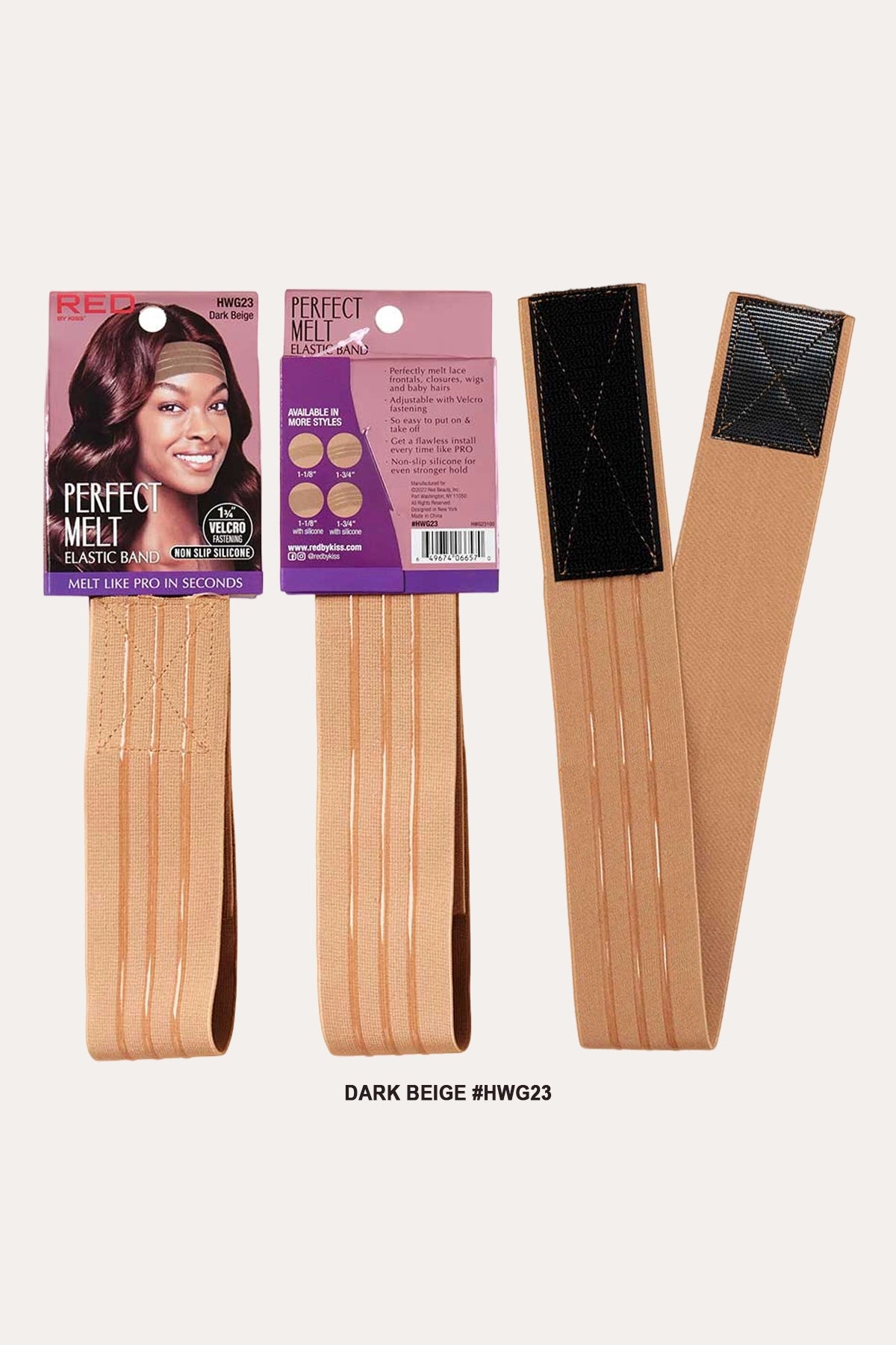 RED BY KISS PREMIUM ELASTIC WIG BAND - WIDE