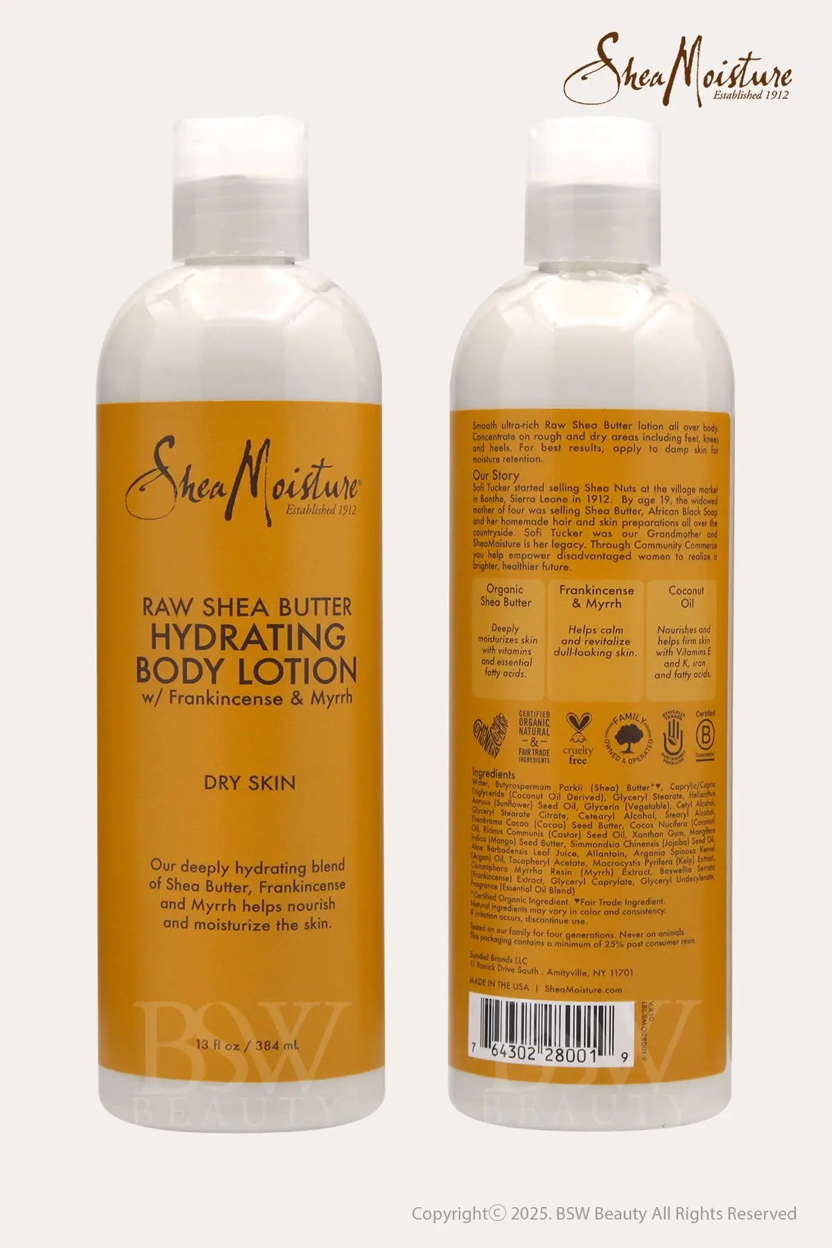SHEA MOISTURE RAW SHEA BUTTER LOTION 13oz - BSW BEAUTY CANADA
