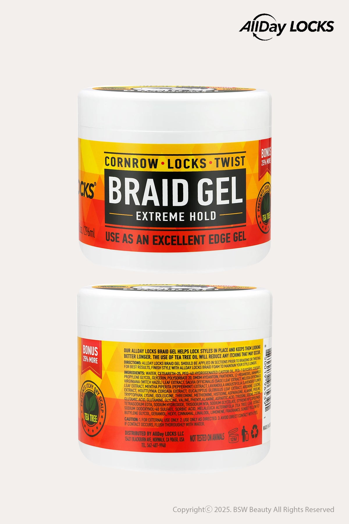 ALLDAY LOCKS BRAID GEL - EXTREME HOLD - BSW BEAUTY CANADA