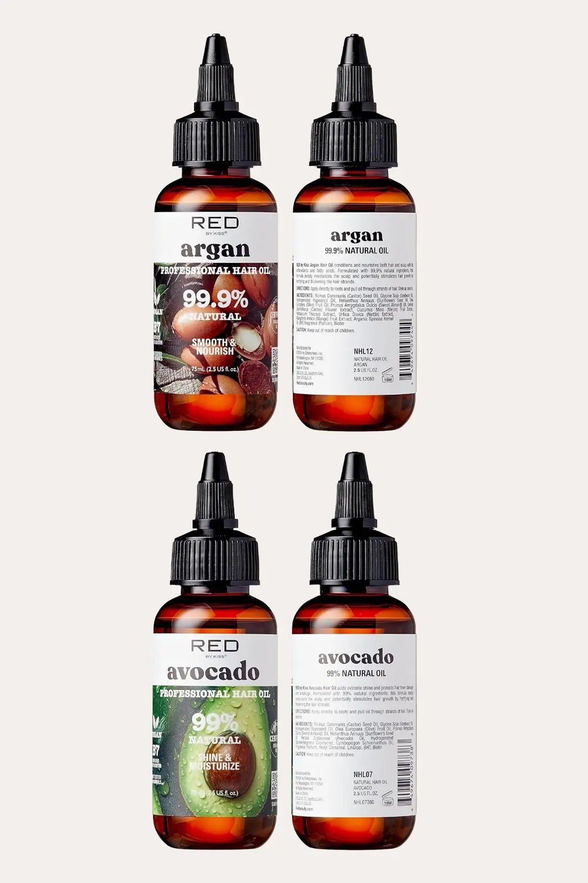 RED BY KISS PROFESSIONAL HAIR OIL (8 TYPES)