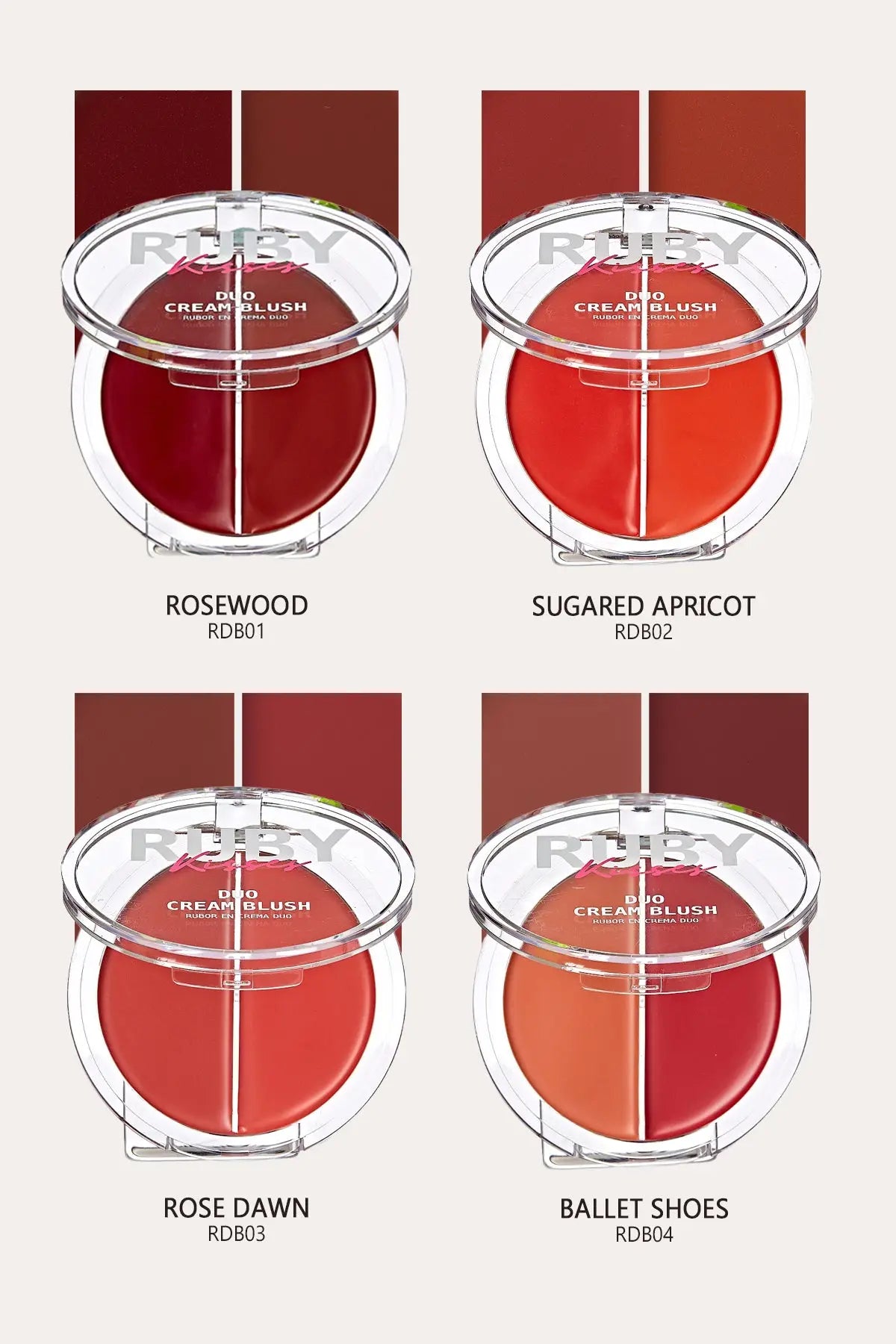 RUBY KISSES DUO CREAM BLUSH - BSW BEAUTY CANADA