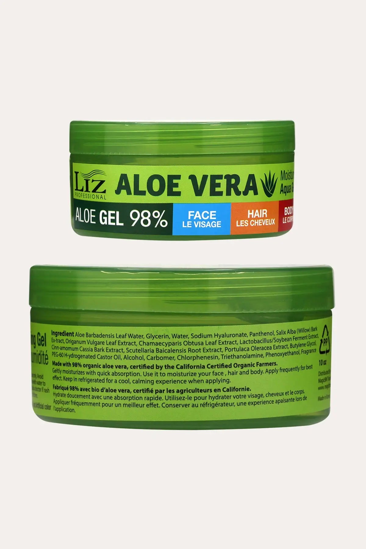 LIZ ALOE VERA MOISTURE AQUA SOOTHING GEL 98% 10oz - BSW BEAUTY CANADA