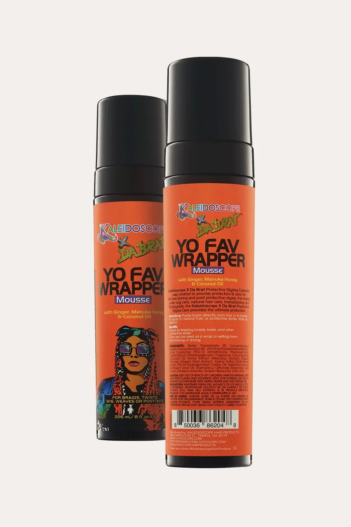 KALEIDOSCOPE DA BRAT YO FAV WRAPPER MOUSSE 8oz - BSW BEAUTY CANADA