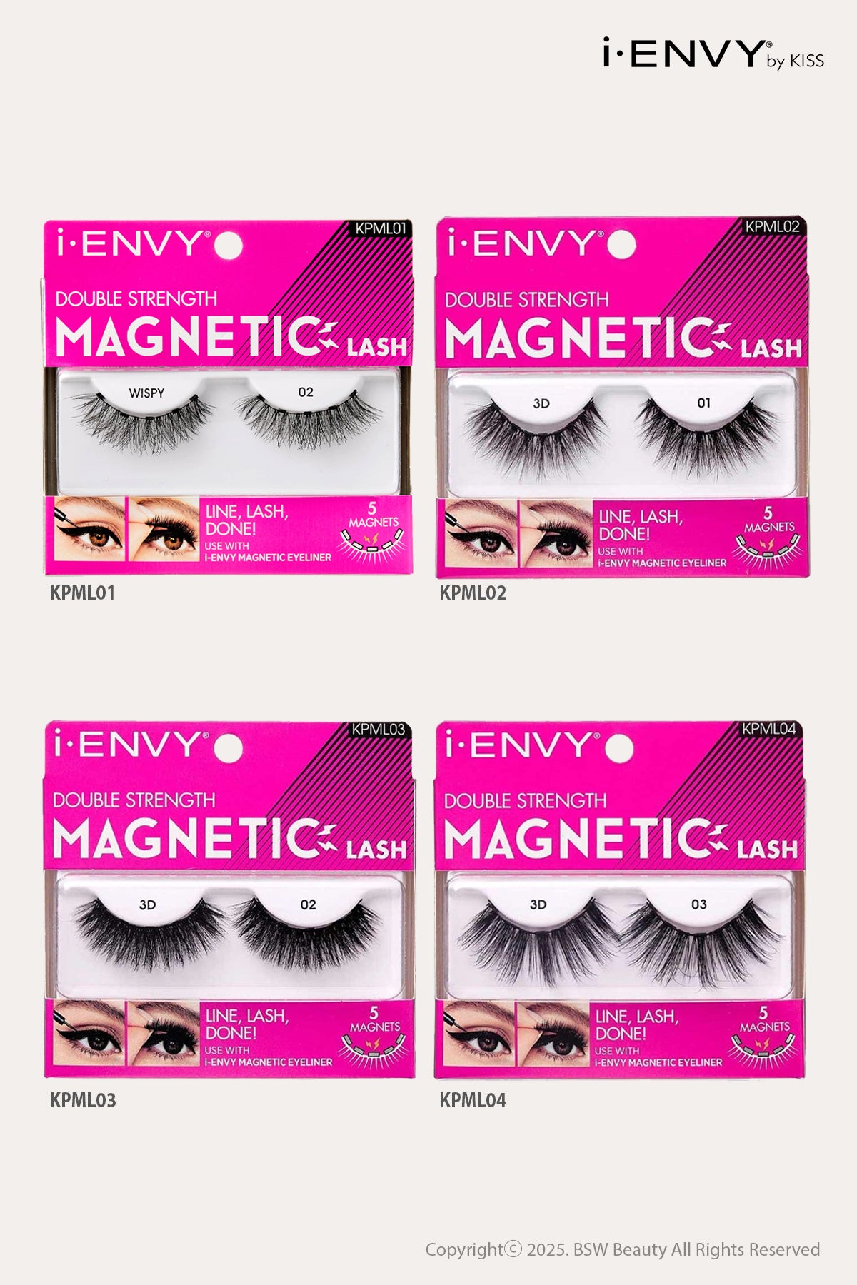 I ENVY BY KISS MAGNETIC EYE LASHES - BSW BEAUTY CANADA
