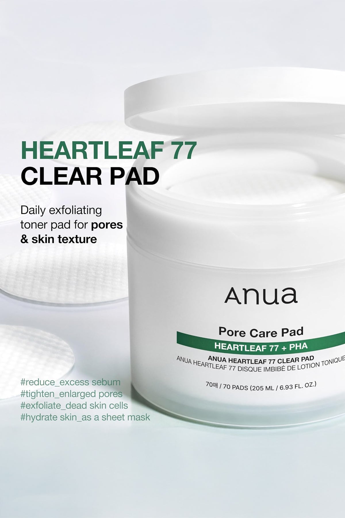 ANUA HEARTLEAF 77% CLEAR TONER PAD - BSW BEAUTY CANADA
