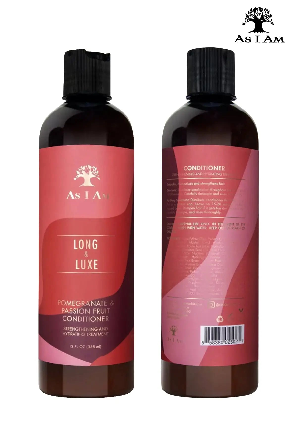 AS I AM LONG AND LUXE POMEGRANATE & PASSION FRUIT CONDITIONER 12oz - BSW BEAUTY CANADA