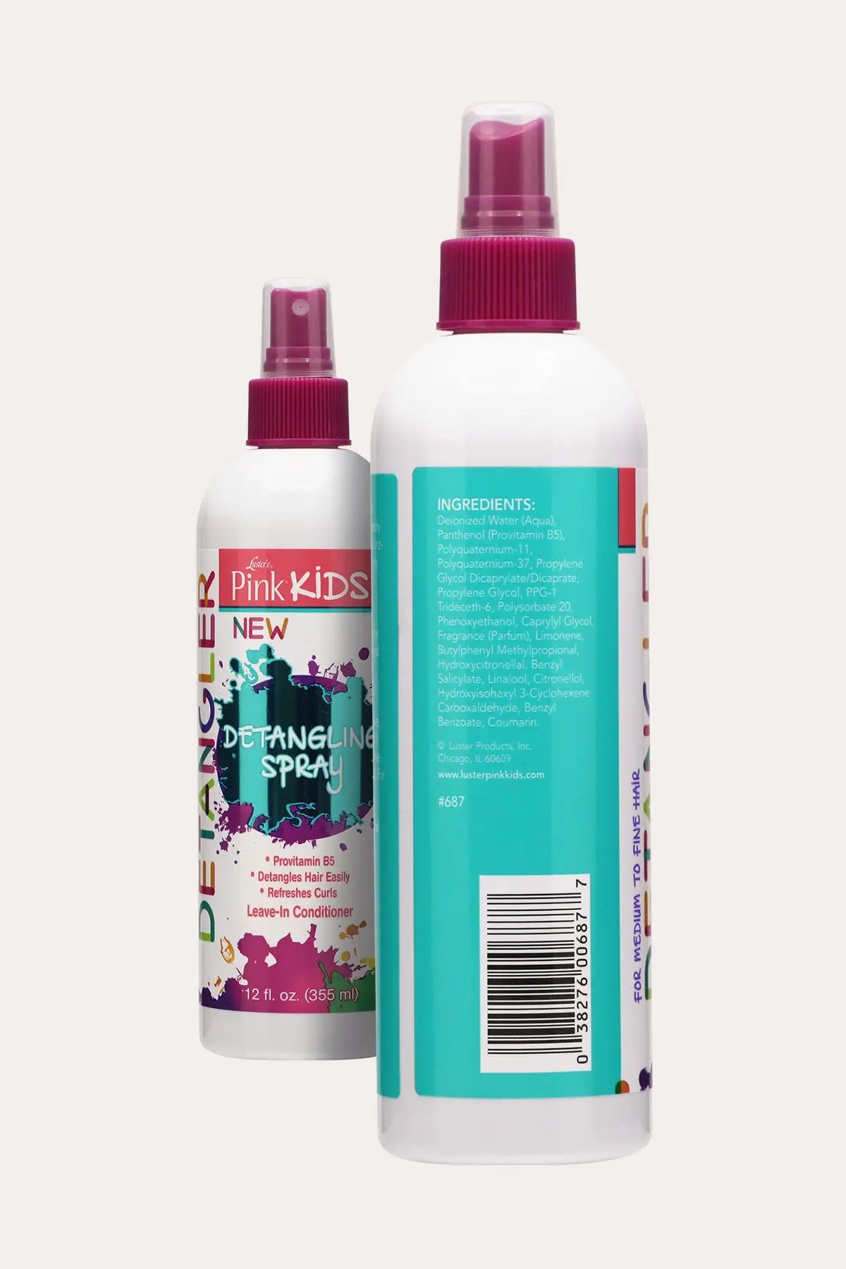 LUSTER'S PINK KIDS DETANGLING SPRAY 12oz - BSW BEAUTY CANADA