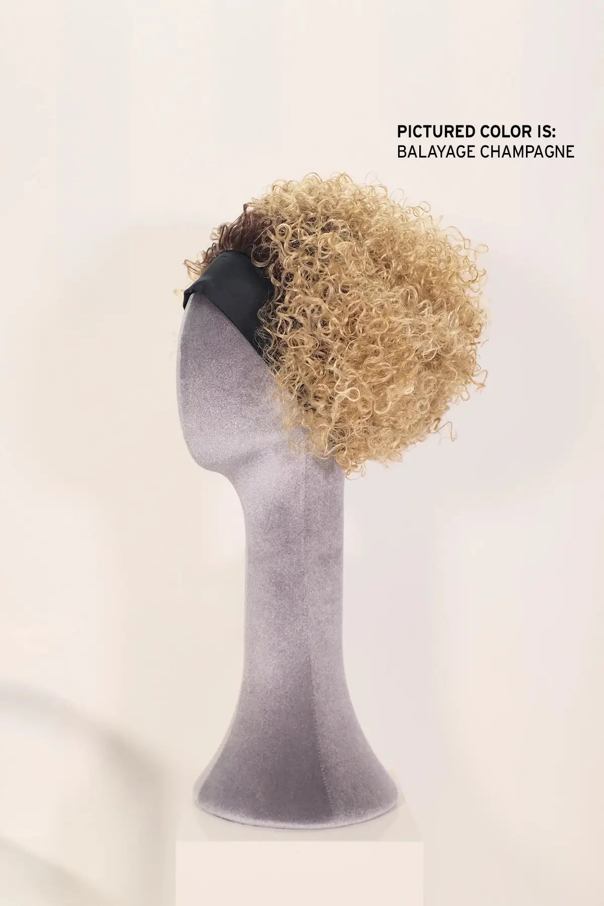 NUTIQUE ITS A WIG HEADBAND STYLE HALF CAP WIG -  CURLY GLAM