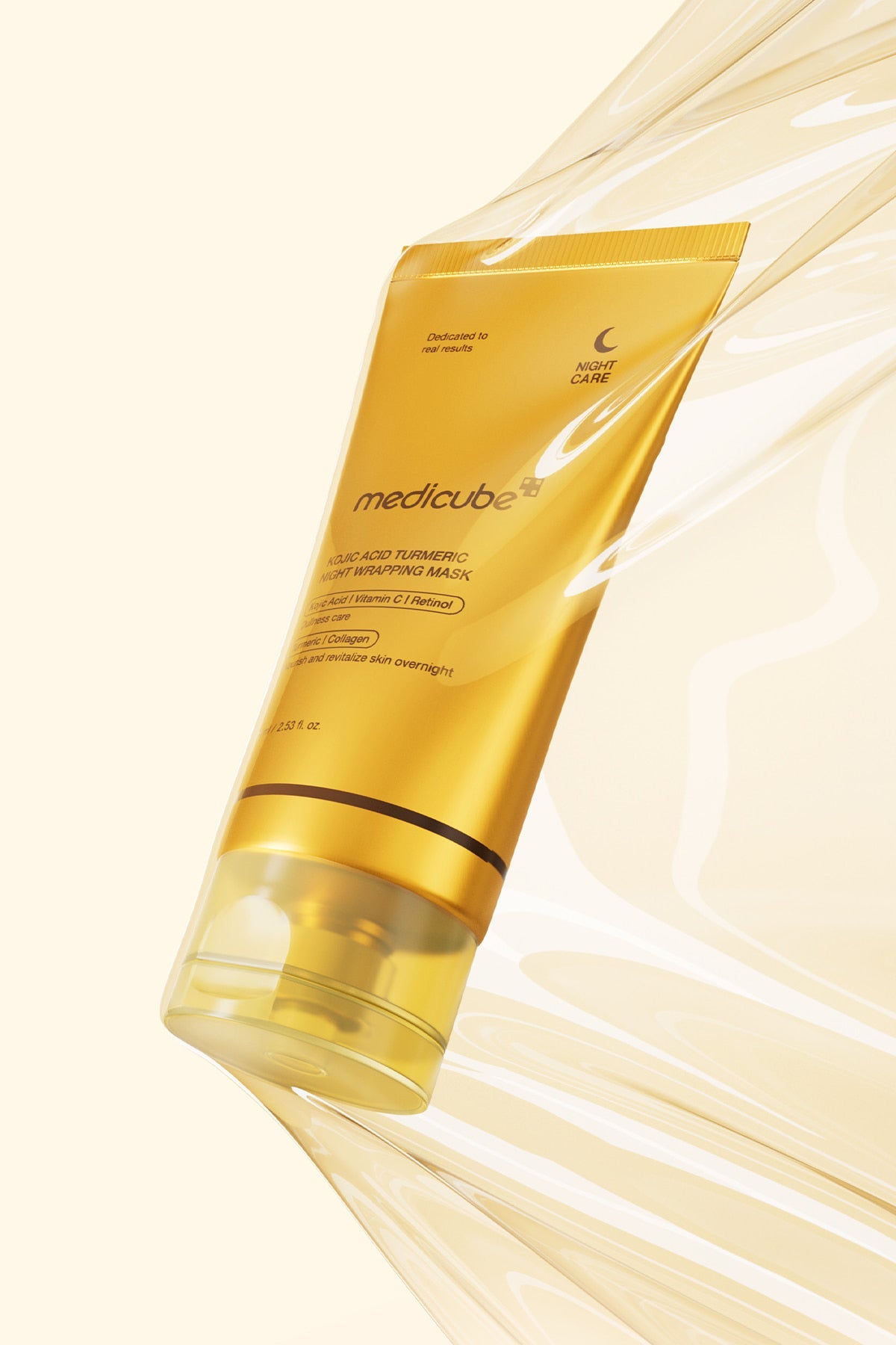 MEDICUBE KOJIC ACID TURMERIC OVERNIGHT WRAPPING MASK 75ml MEDICUBE