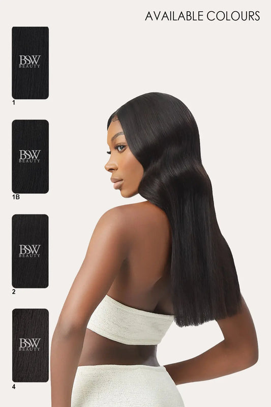 OUTRE 100% REMI HUMAN HAIR WEAVE MYLK YAKI 10" OUTRE
