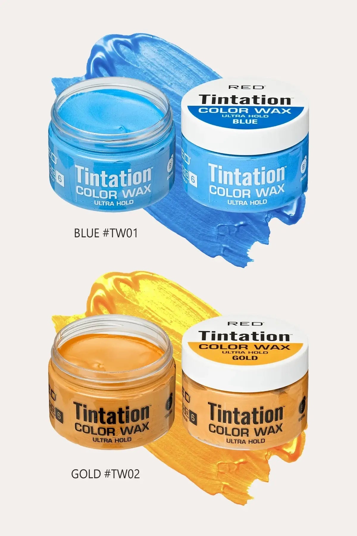 RED BY KISS TEMPORARY HAIR COLOR WAX - VIVID INSTANT COLOR RED BEAUTY