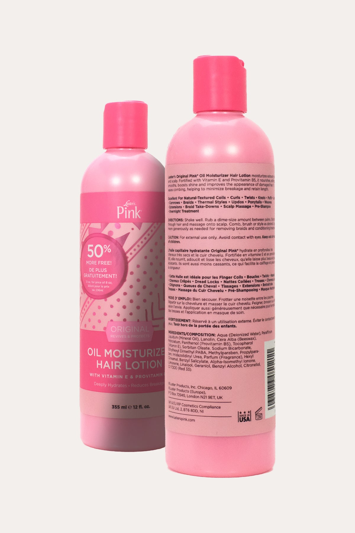 LUSTER'S PINK ORIGINAL OIL MOISTURIZER HAIR LOTION