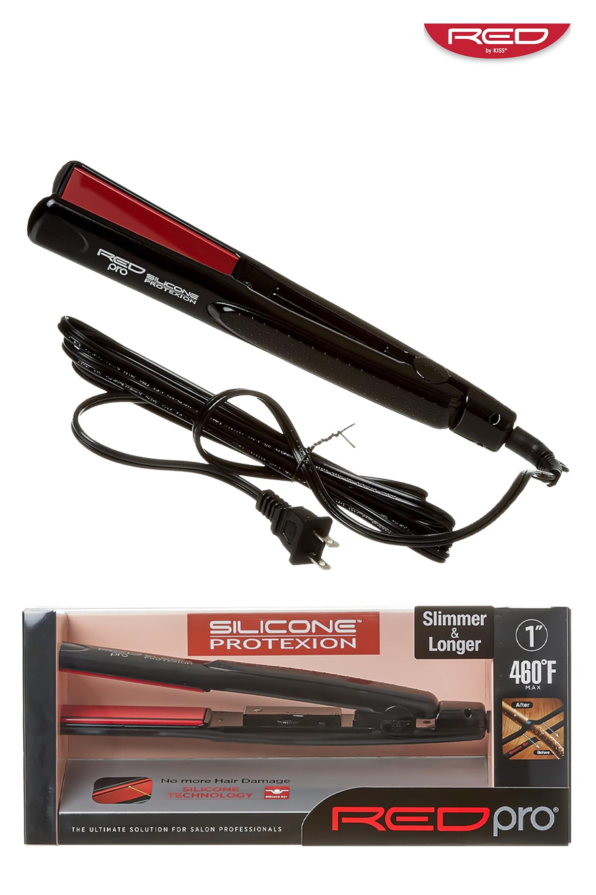 RED PRO 1" SILICONE FLAT IRON UPGRADE #FIPS100U - BSW BEAUTY CANADA