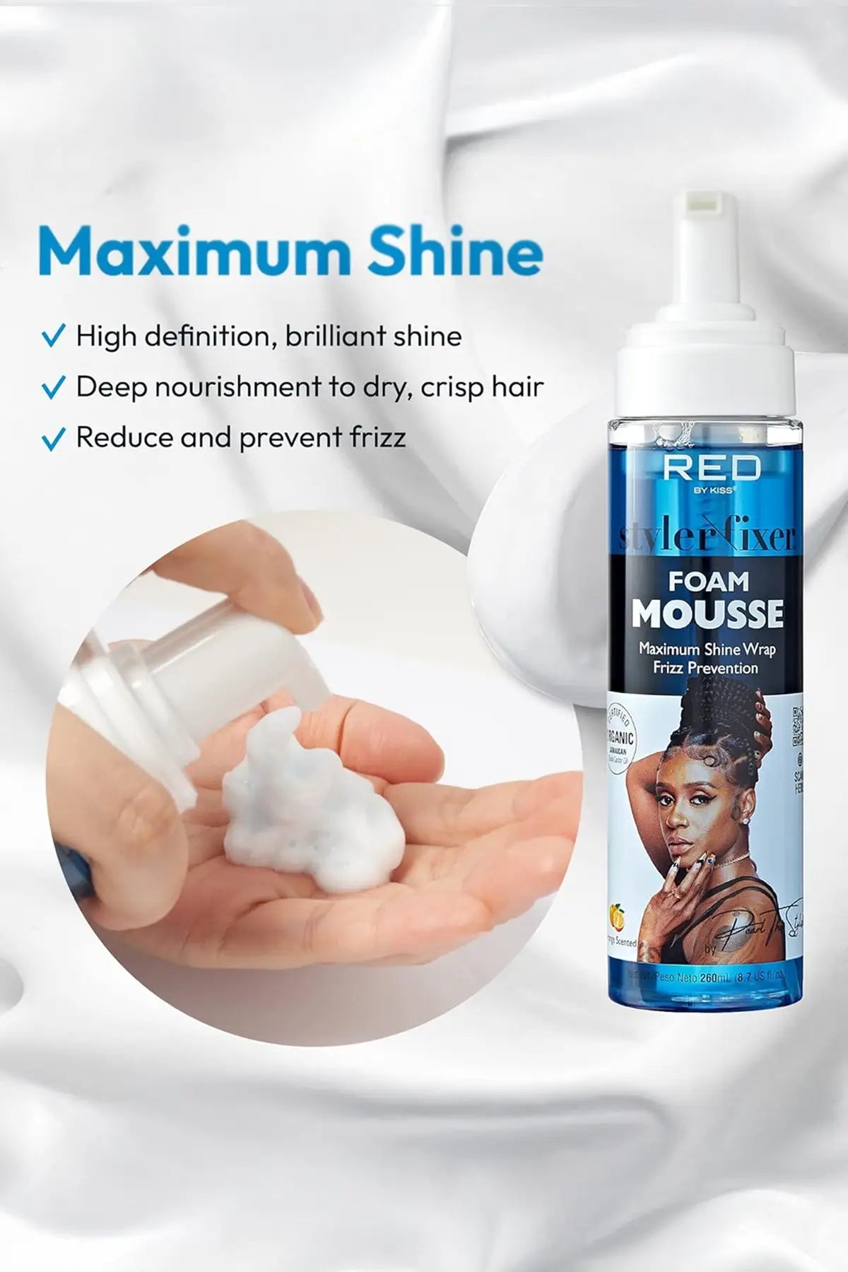 RED BY KISS STYLE FIXER FORM MOUSSE 260ml