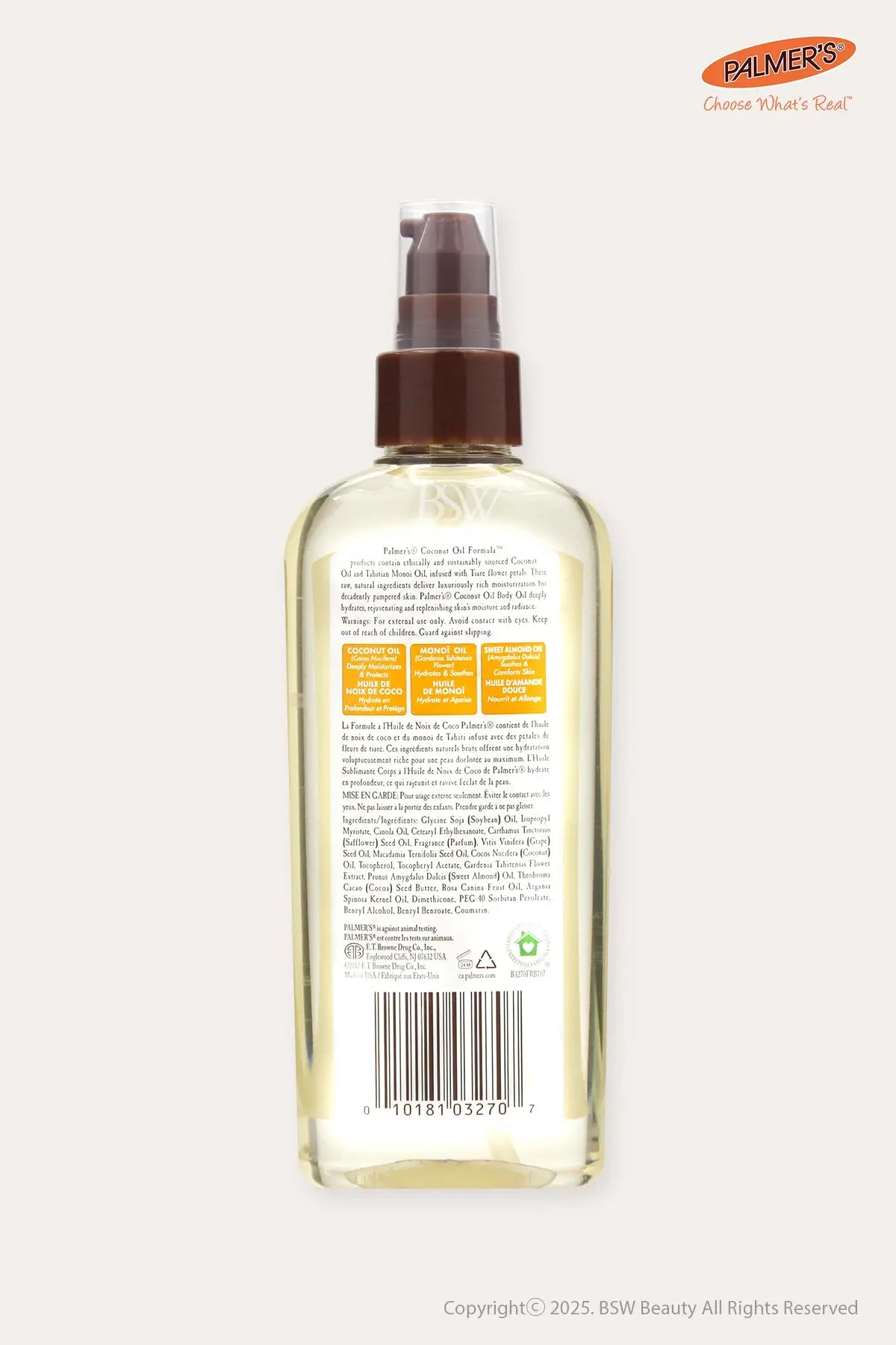 palmer's coconut oil body oil PALMER'S COCONUT OIL FORMULA BODY OIL 5.1oz