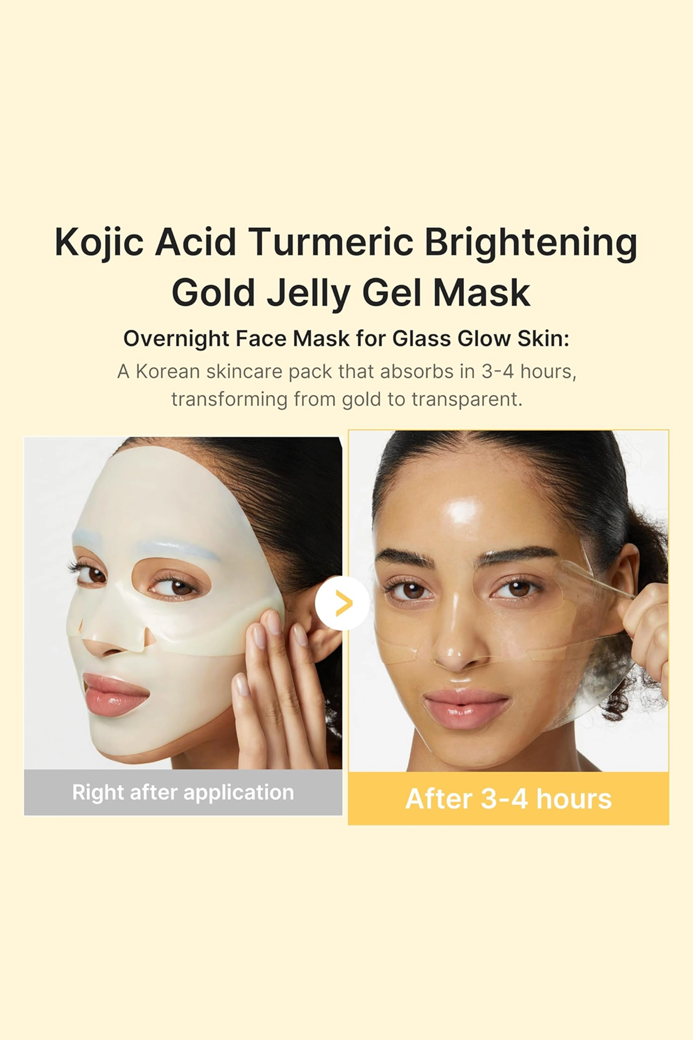 MASQUE GEL ÉCLAIRCISSANT AU CURCUMA ET À L'ACIDE KOJIQUE MEDICUBE