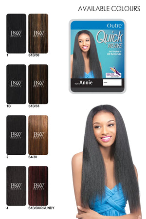 NWT! OUTRE QUICK WEAVE HALF WIG - Annie Outre Synthetic Hair Half Wig Quick Weave Annie - SamsBeauty main image 3