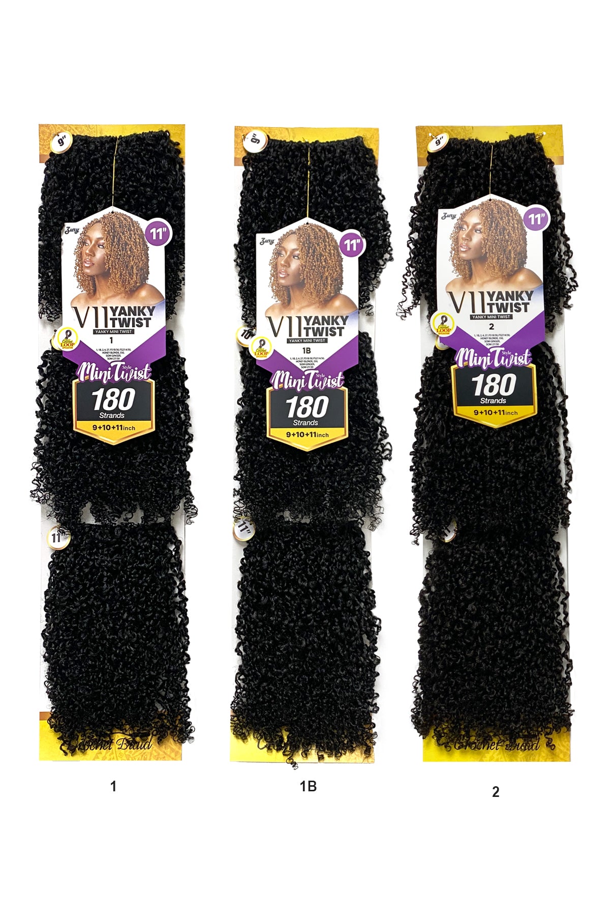 ZURY V11 YANKY TWIST - MINI 9"10"11" - BSW BEAUTY CANADA