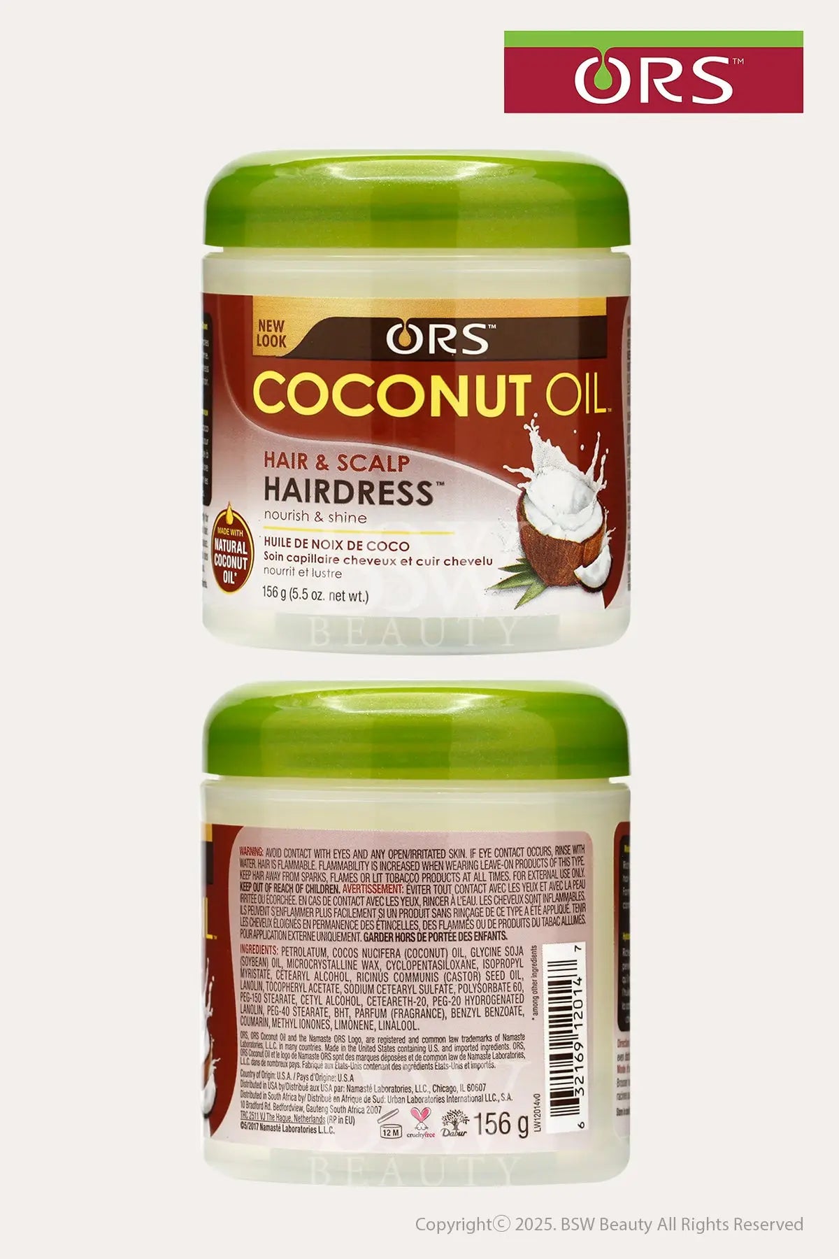 ORS COCONUT OIL HAIR & SCALP HAIRDRESS 5.5oz - BSW BEAUTY CANADA