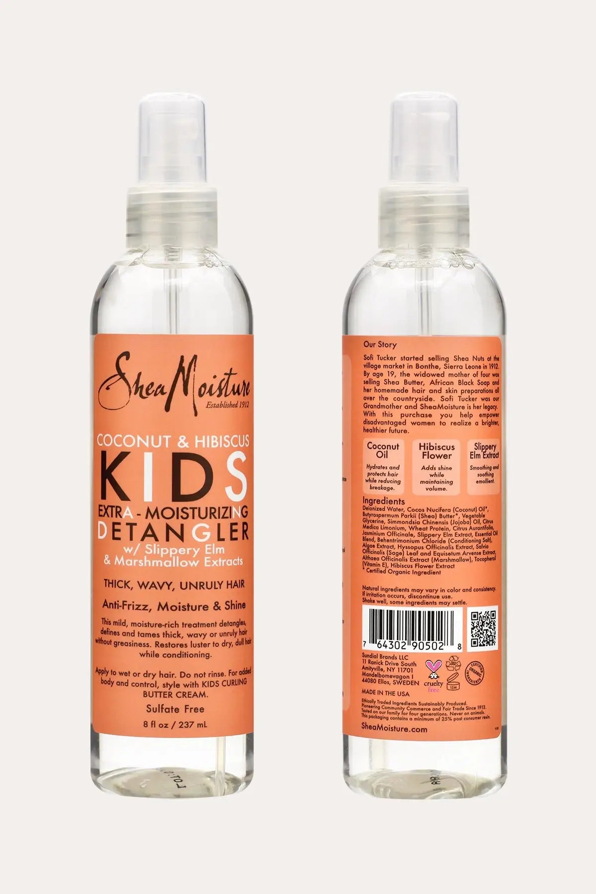 SHEA MOISTURE KIDS COCONUT & HIBISCUS EXTRA-MOISTURIZING DETANGLER 8oz - BSW BEAUTY CANADA