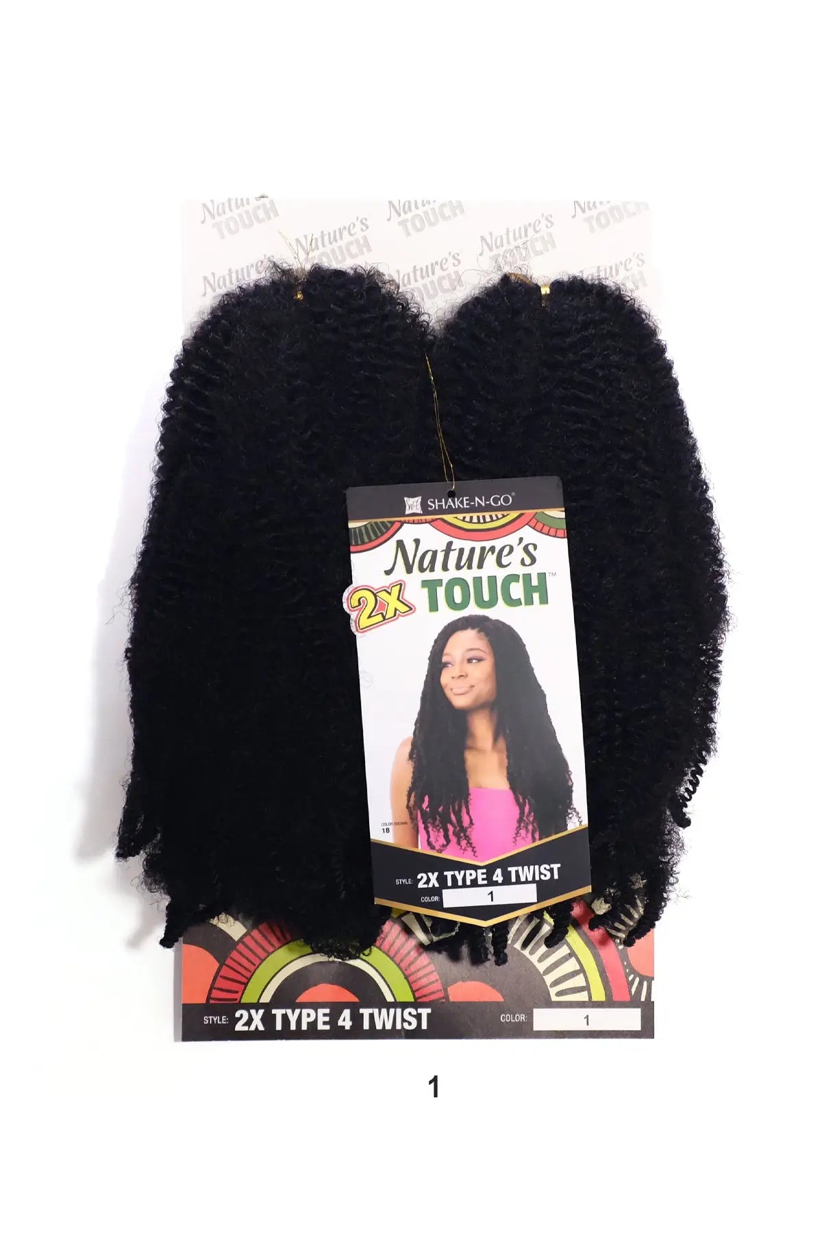 SHAKE N GO NATURE'S TOUCH BRAID - 2X TYPE 4 TWIST SHAKE N GO