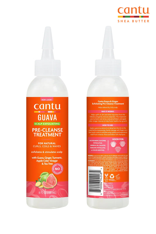 CANTU GUAVA & GINGER DRY SCALP EXFOLIATING PRE-POO TREATMENT W/TURMERIC 6oz - BSW BEAUTY CANADA