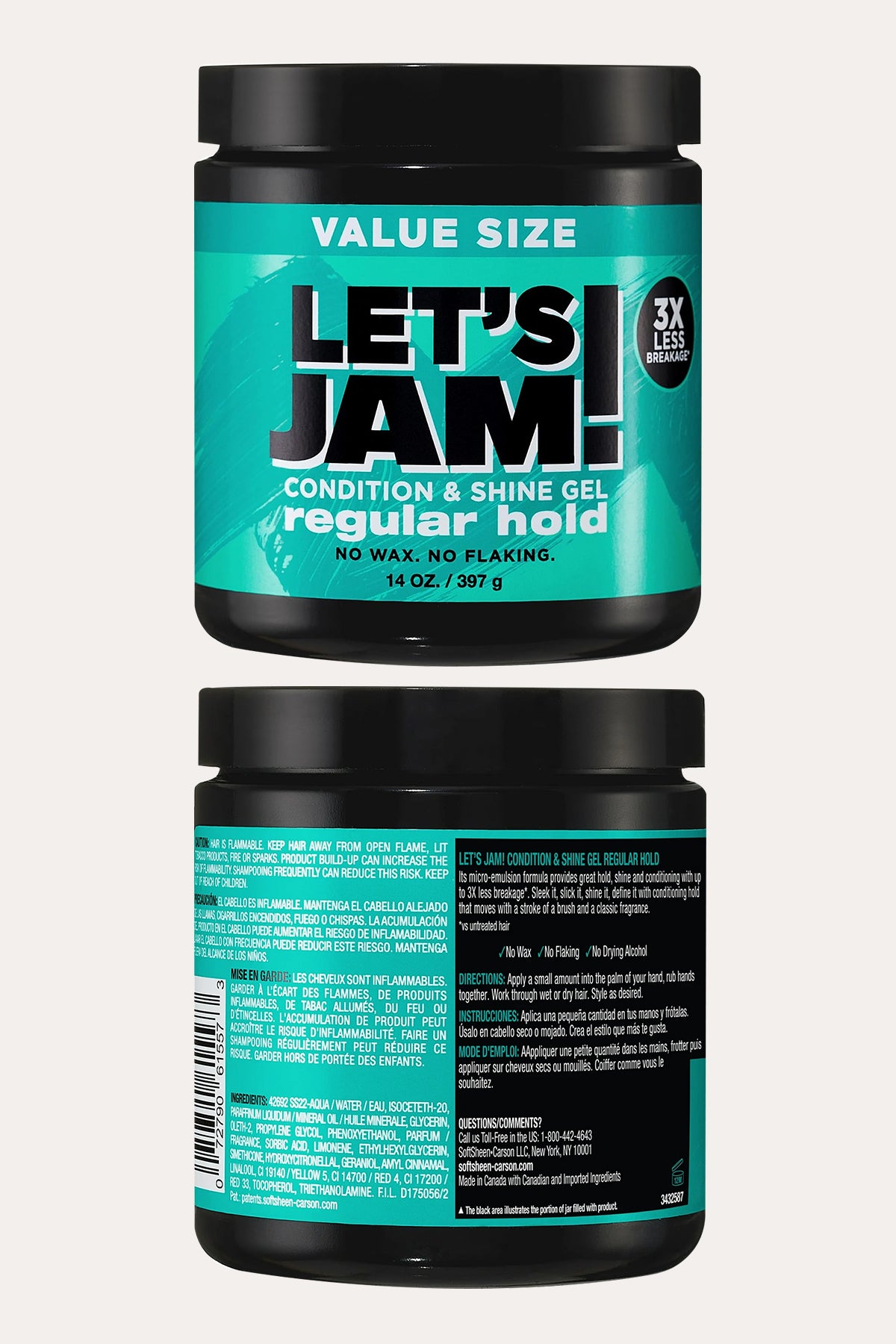 LET'S JAM SHINING AND CONDITIONING GEL - REGULAR HOLD - BSW BEAUTY CANADA