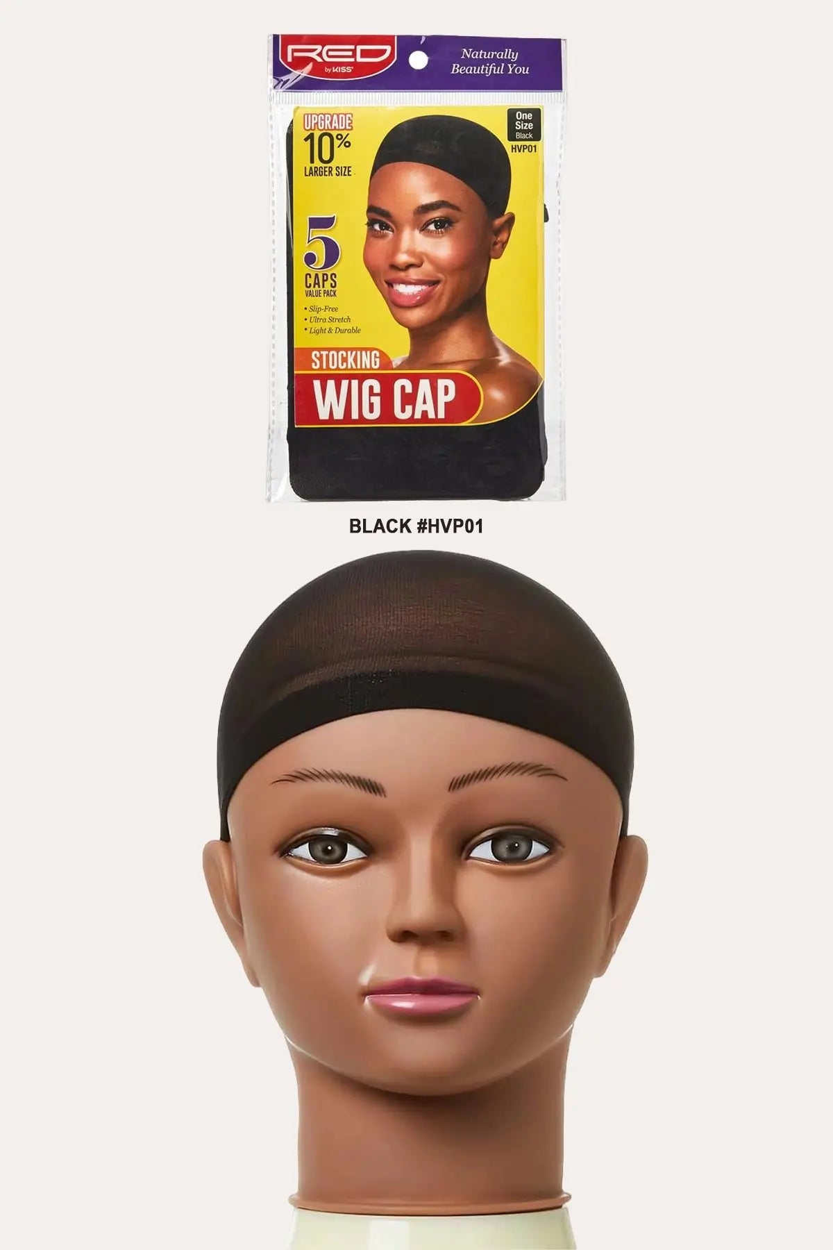 RED BY KISS STOCKING WIG CAP (5PCS) Red By Kiss