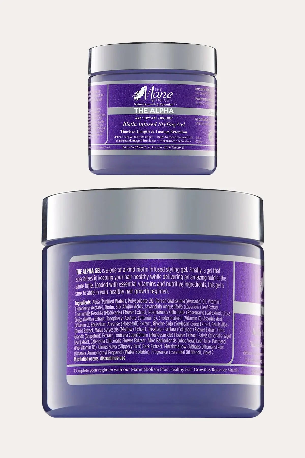 THE MANE CHOICE CRYSTAL ORCHID BIOTIN INFUSED STYLING GEL 16oz - BSW BEAUTY CANADA