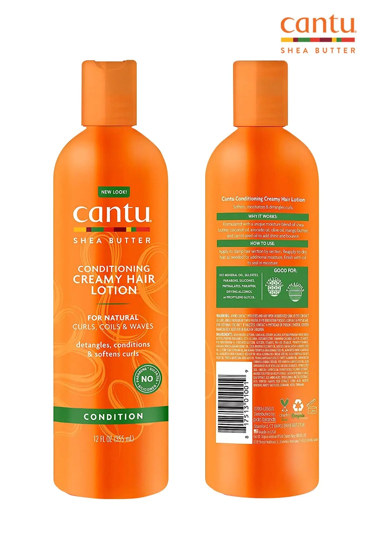 CANTU FOR NATURAL HAIR CONDITIONING CREAMY HAIR LOTION 12oz - BSW BEAUTY CANADA