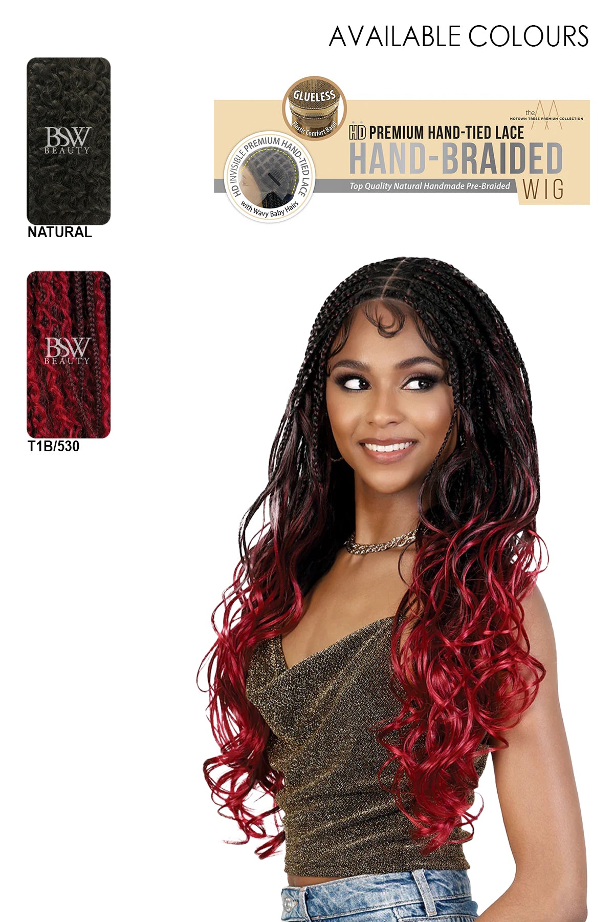 MOTOWN HD HAND BRAIDED WIG - WLB.FRENCH 28" - BSW BEAUTY CANADA
