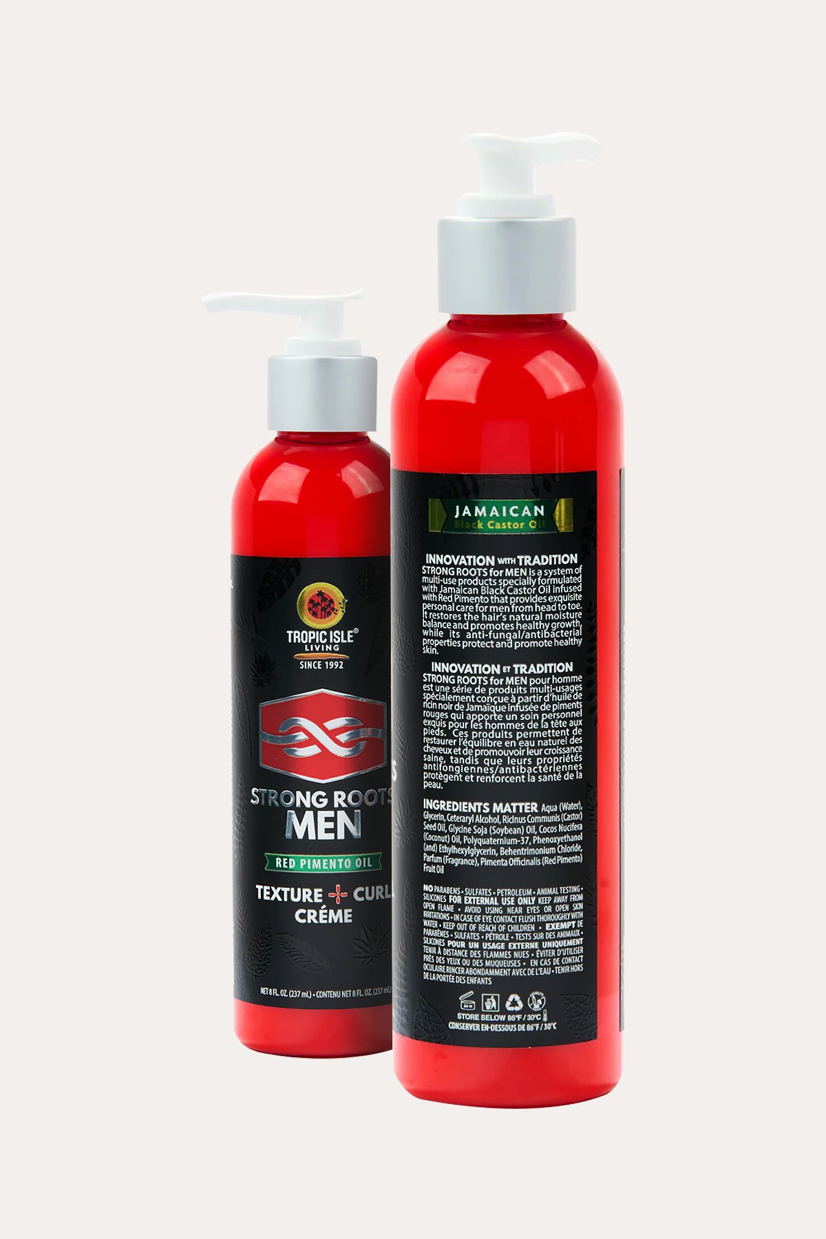 TROPIC ISLE LIVING STRONG ROOT MEN TEXTURE + CURL CREME 8oz - BSW BEAUTY CANADA