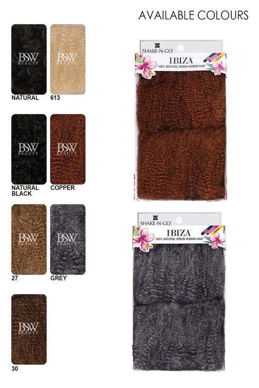 SHAKE N GO VIRGIN HUMAN HAIR IBIZA AFRO KINKY CULRY BULK 12" - BSW BEAUTY CANADA
