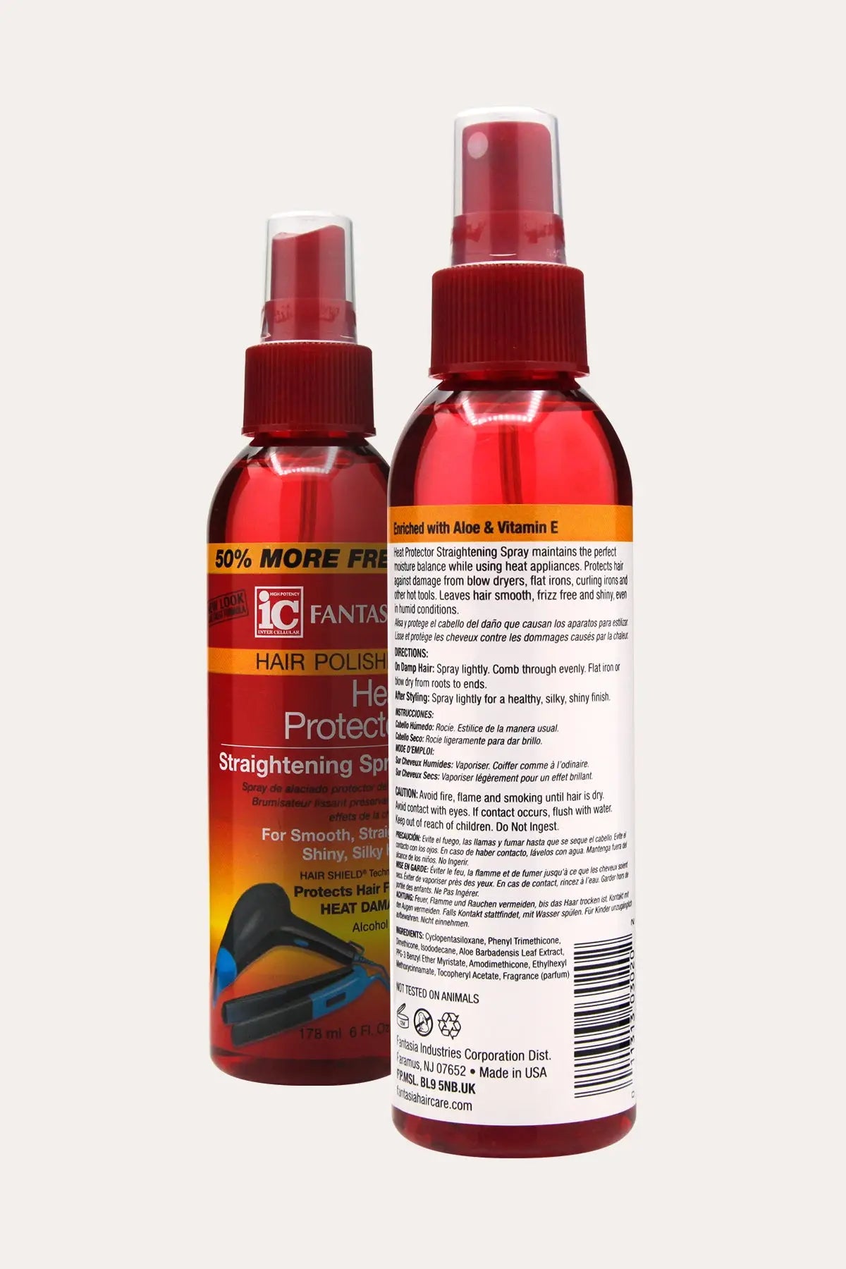 FANTASIA IC HAIR POLISHER HEAT PROTECTOR STRAIGHTENING SPRAY - BSW BEAUTY CANADA