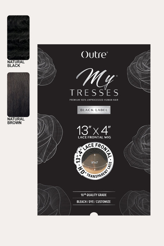 OUTRE MY TRESSES BLACK LABEL 13X4 LACE FRONTAL WIG - HH VIRGIN WAVY BOB 10" - BSW BEAUTY CANADA