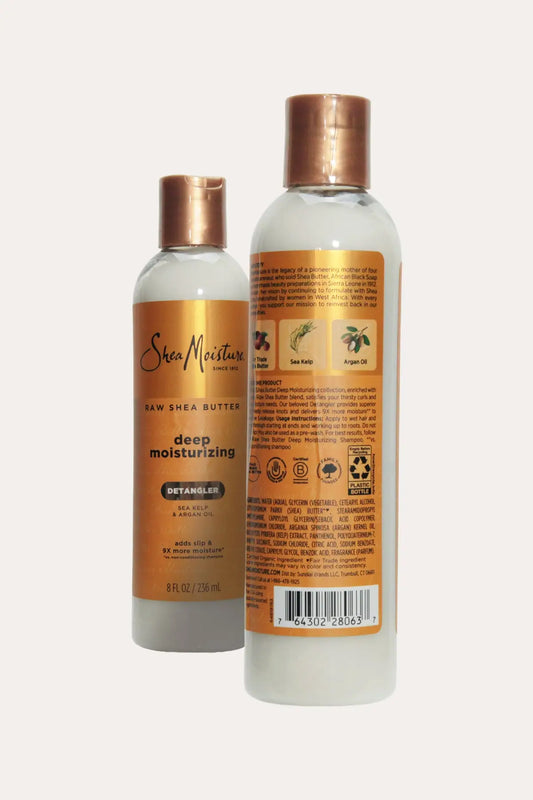 SHEA MOISTURE RAW SHEA BUTTER DEEP MOISTURIZING DETANGLER 8oz SHEA MOISTURE
