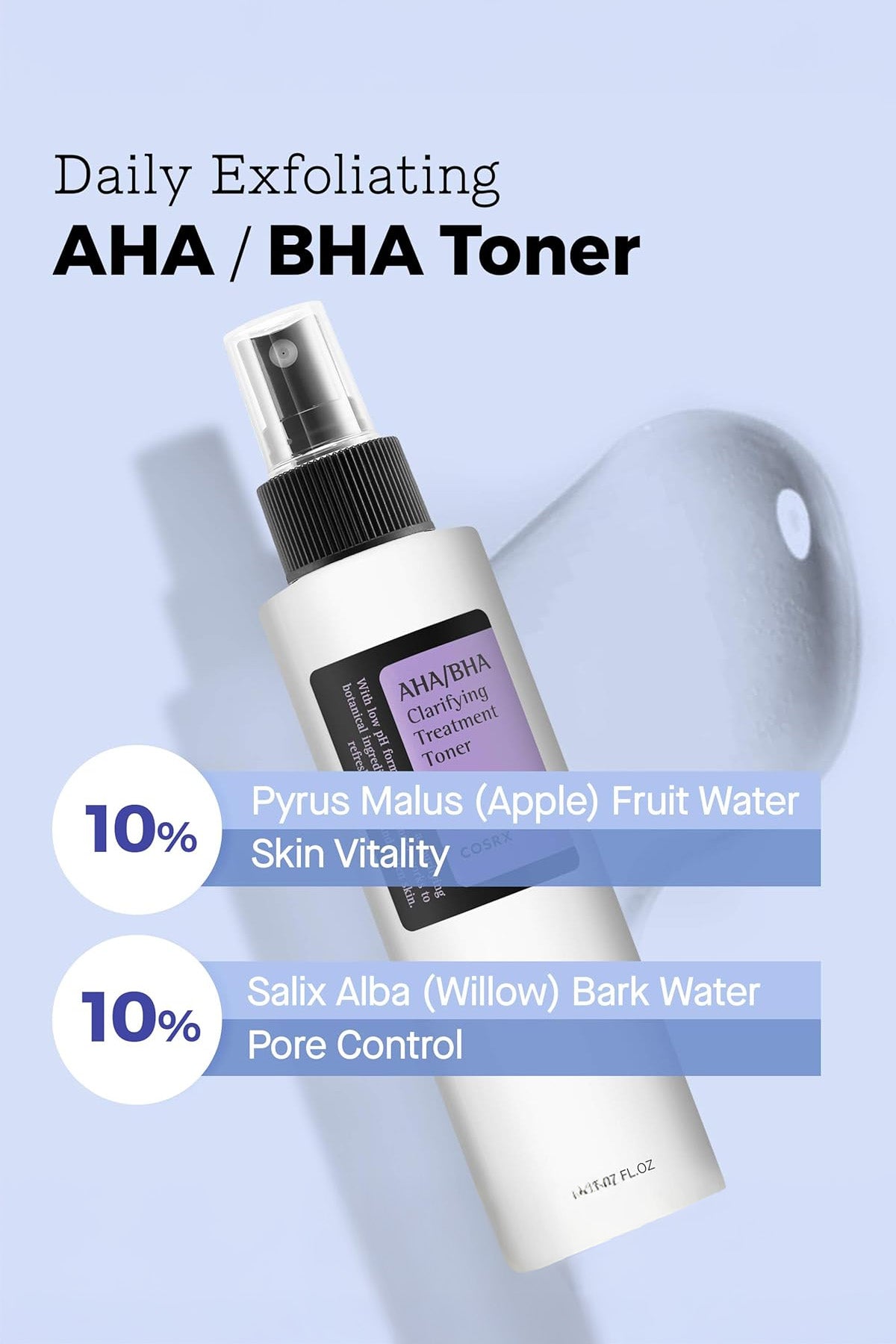 COSRX AHA/BHA CLARIFYING TREATMENT TONER 150ml - BSW BEAUTY CANADA