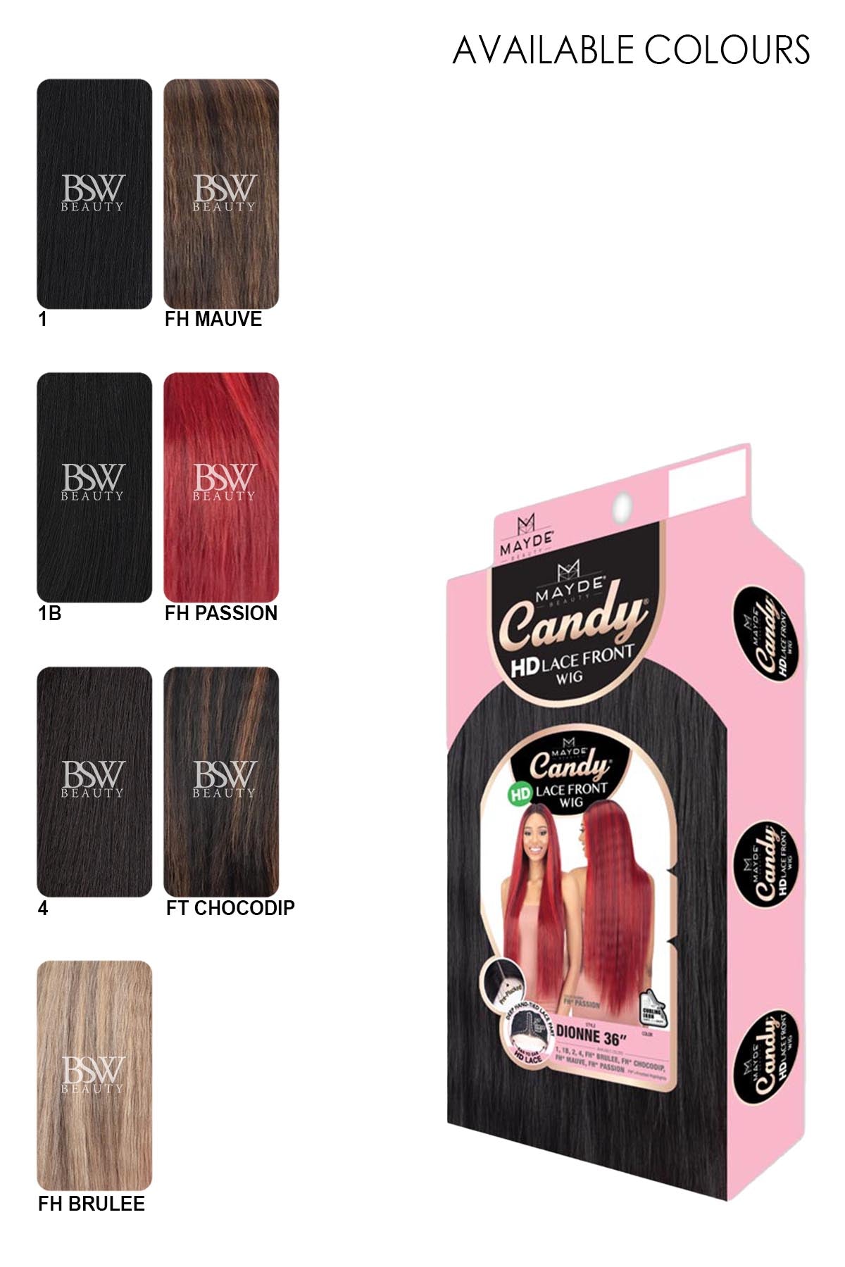 MAYDE CANDY HD LACE FRONT DIONNE 36" - BSW BEAUTY CANADA