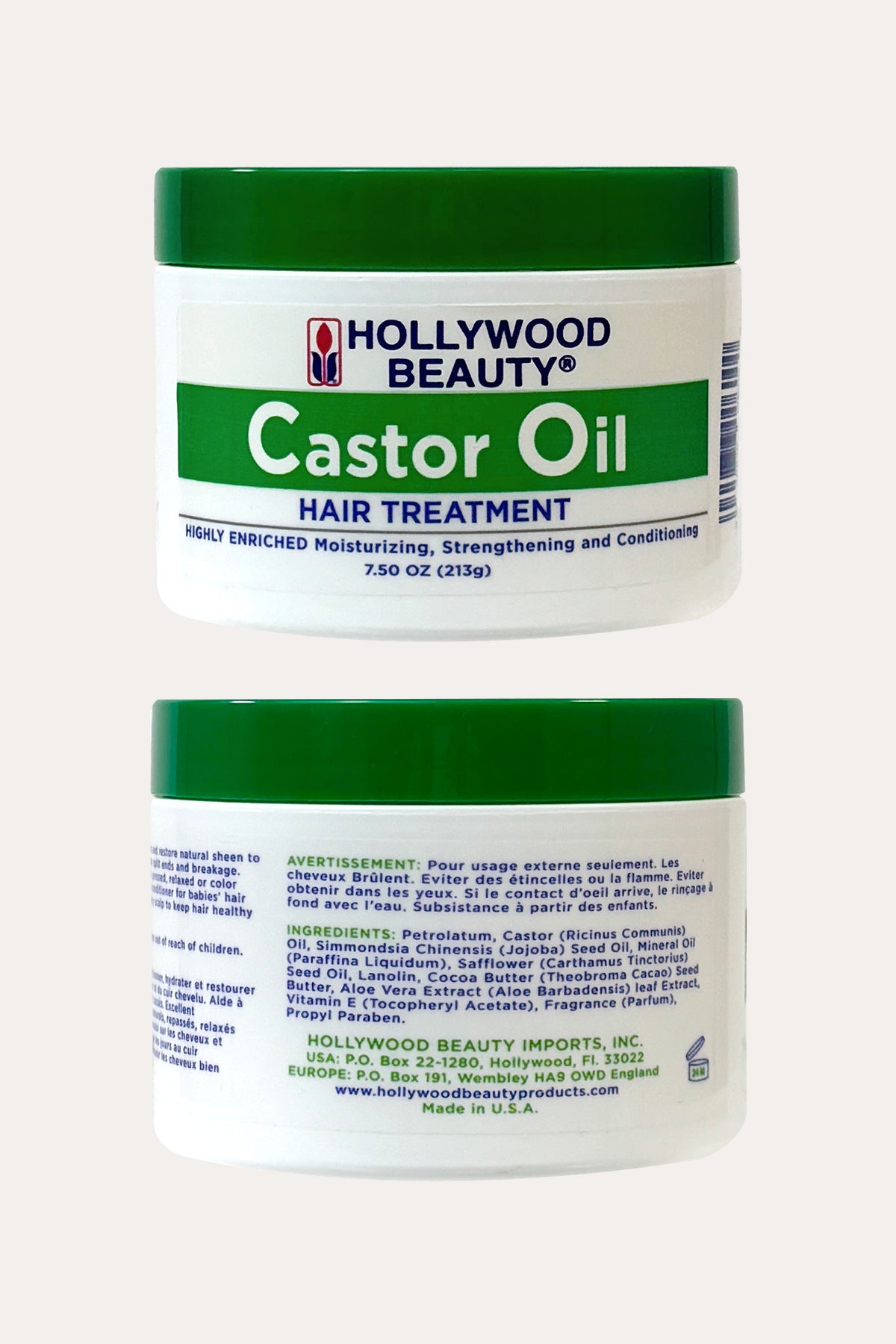 HOLLYWOOD CASTOR OIL HAIR TREATMENT 7.5oz
