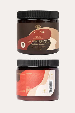 AS I AM CLASSIC COCONUT COWASH CLEANSING CREME CONDITIONER 16oz