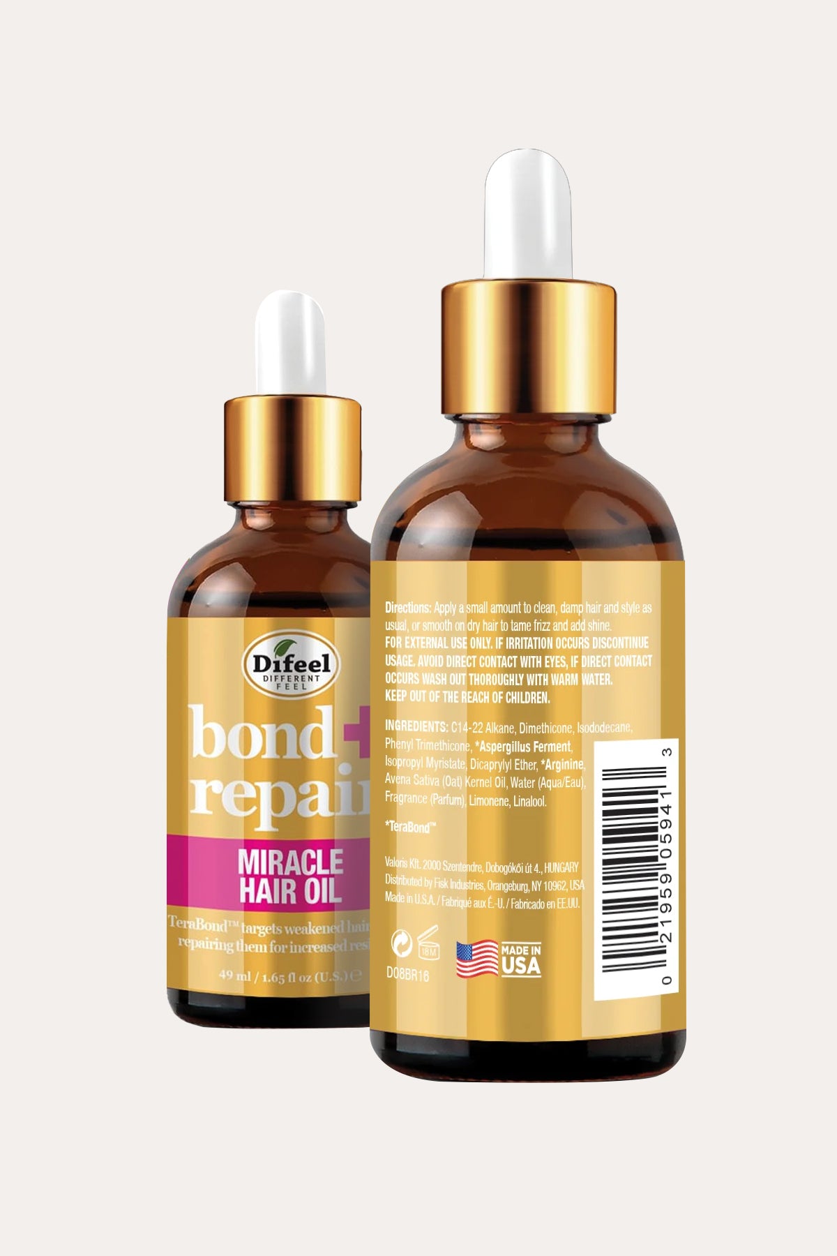 DIFEEL BOND + REPAIR MIRACLE HAIR OIL 1.65oz