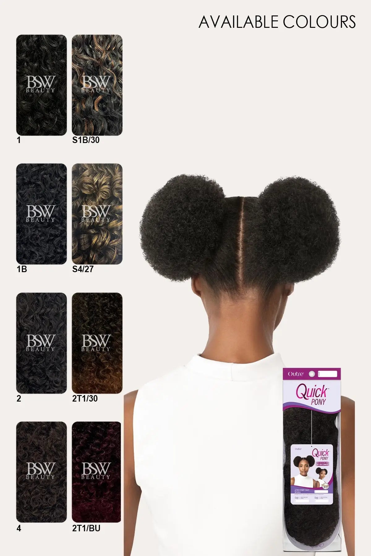 OUTRE QUICK PONY - AFRO PUFF DUO SMALL - BSW BEAUTY CANADA