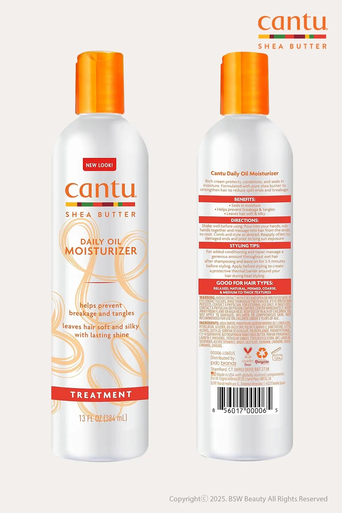 CANTU SHEA BUTTER DAILY OIL MOISTURIZER 13oz - BSW BEAUTY CANADA