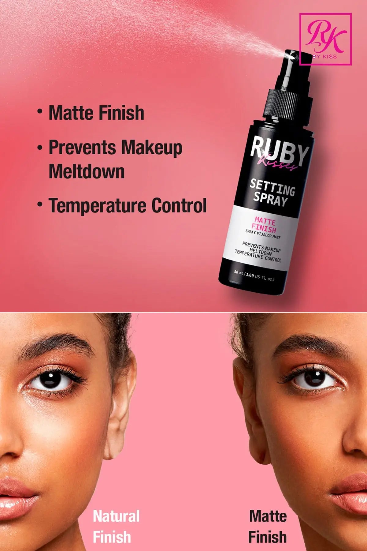 RUBY KISS BY KISS NEVER TOUCH UP SETTING SPRAY - BSW BEAUTY CANADA