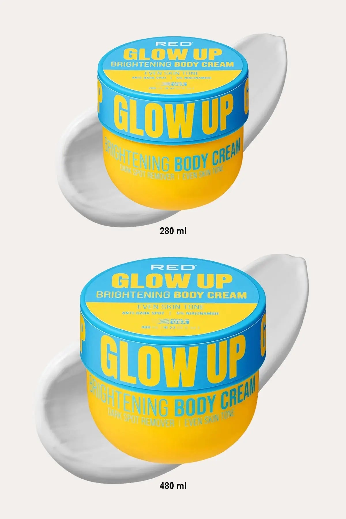 RED BY KISS GLOW UP BRIGHTENING BODY CREAM - KOJIC ACID, VITAMIN C & NIACINAMIDE - BSW BEAUTY CANADA