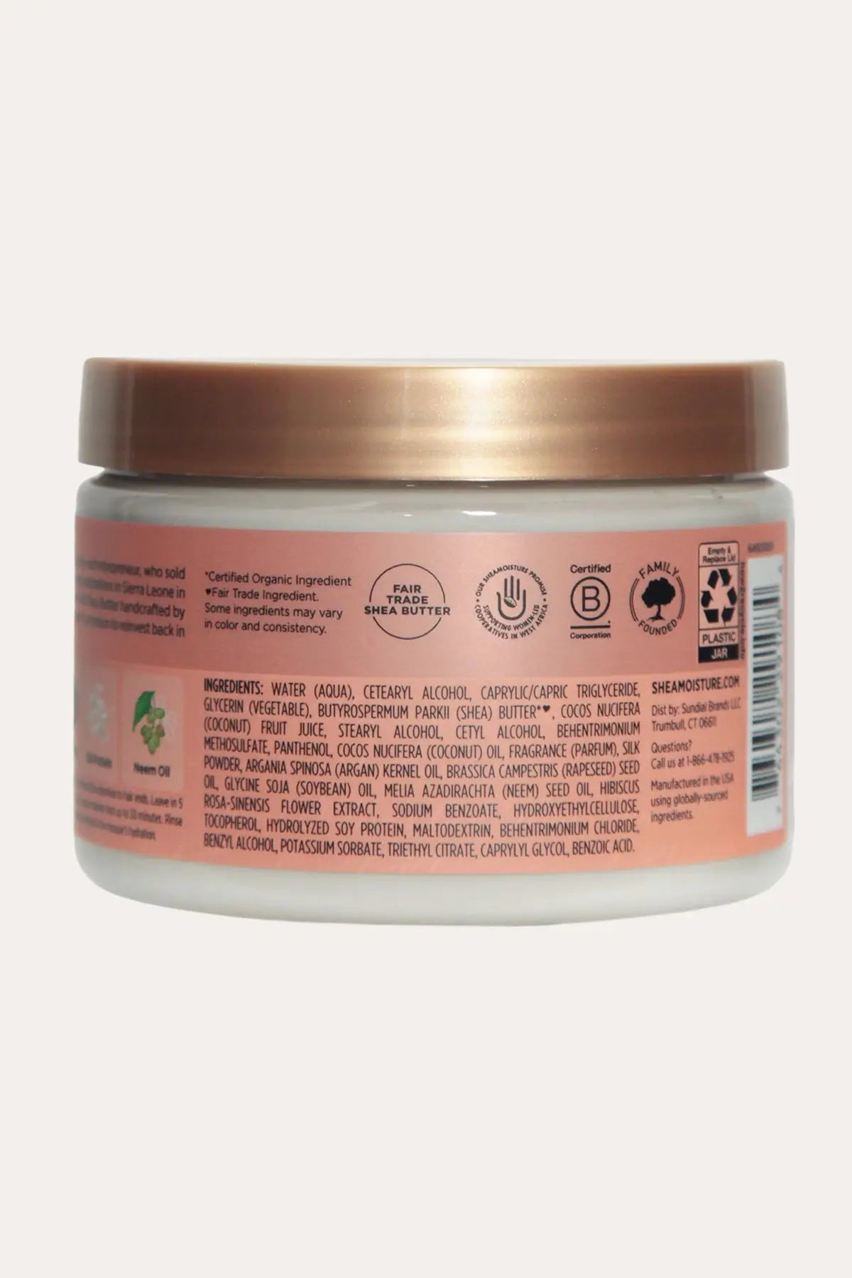 SHEA MOISTURE COCONUT & HIBISCUS HAIR MASK 11.5oz SHEA MOISTURE