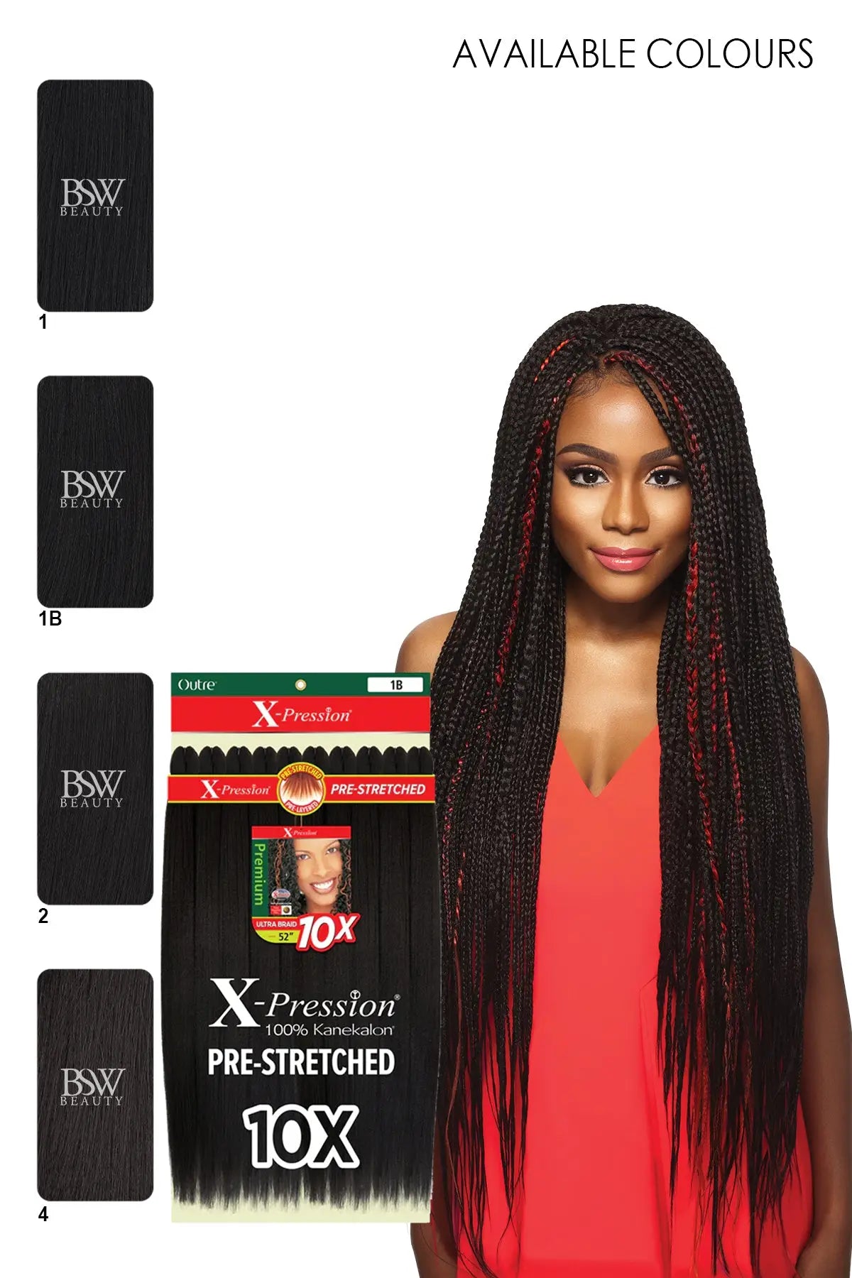 OUTRE 10X X-PRESSION PRE-STRETCHED BRAID 52" OUTRE