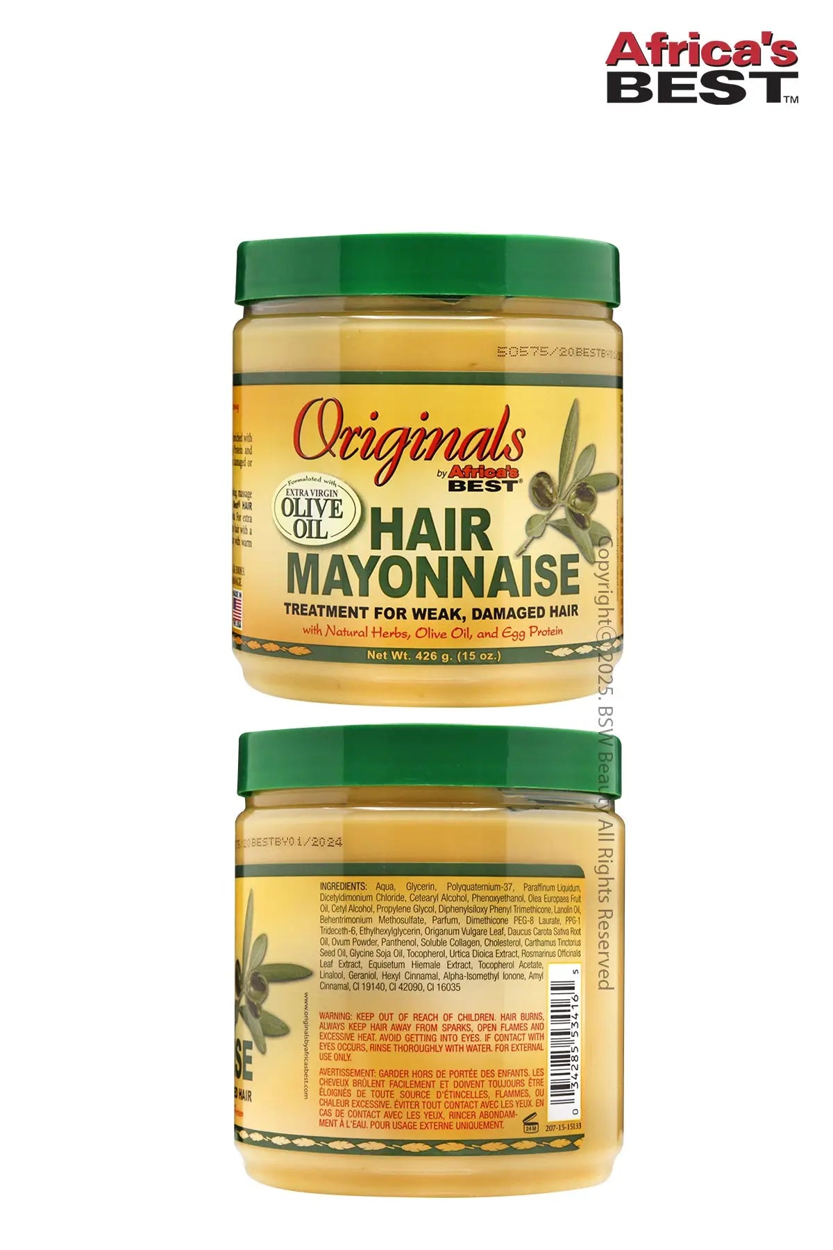 AFRICA'S BEST ORIGINALS HAIR MAYONNAISE 15oz - BSW BEAUTY CANADA