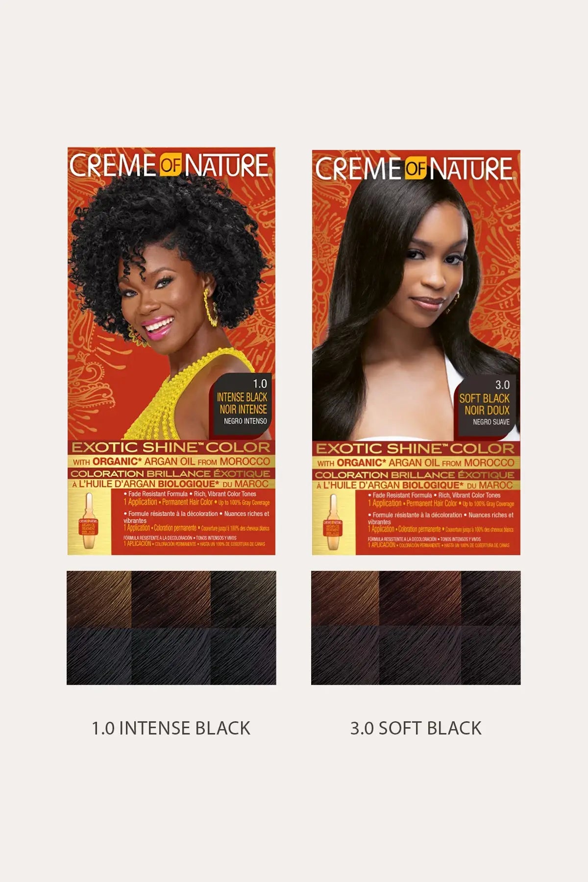 CREME OF NATURE  EXOTIC SHINE COLOR WITH ARGAN OIL FROM MOROCCO KIT