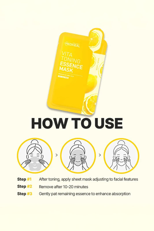 MEDIHEAL VITA TONING ESSENCE MASK - BSW BEAUTY CANADA